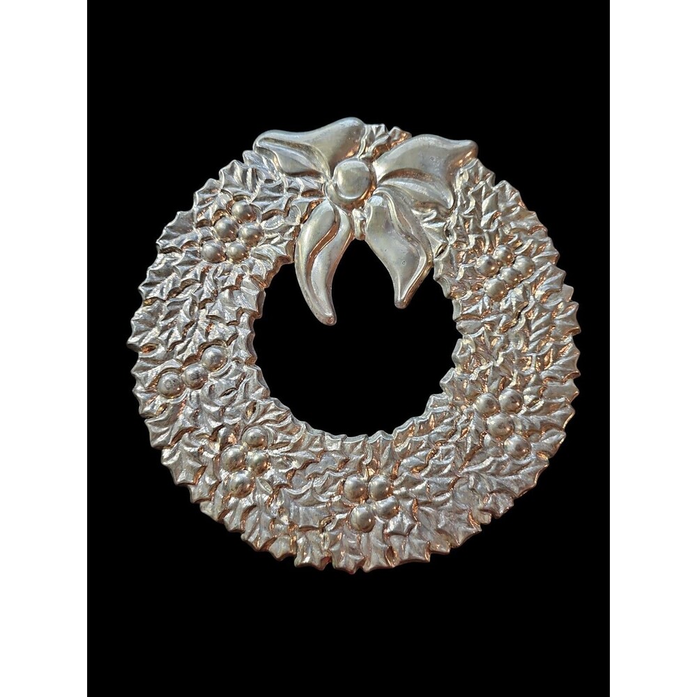 Vintage 1980's Gorman Silver Plated Christmas Trivet